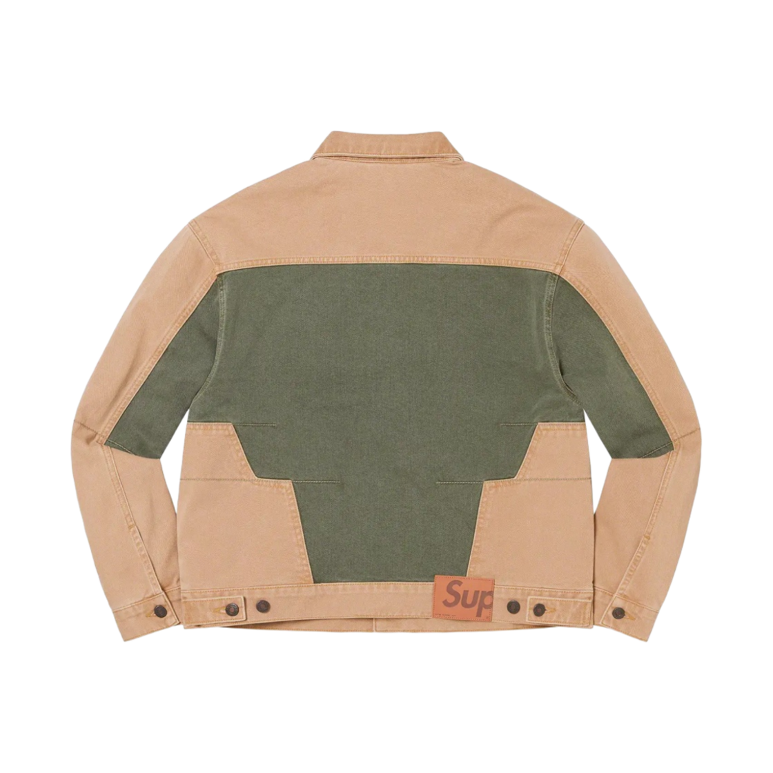 슈프림 투톤 패널드 데님 자켓 브라운 - 22FW(Supreme 2-Tone Paneled Denim Jacket Brown - 22FW) - 2