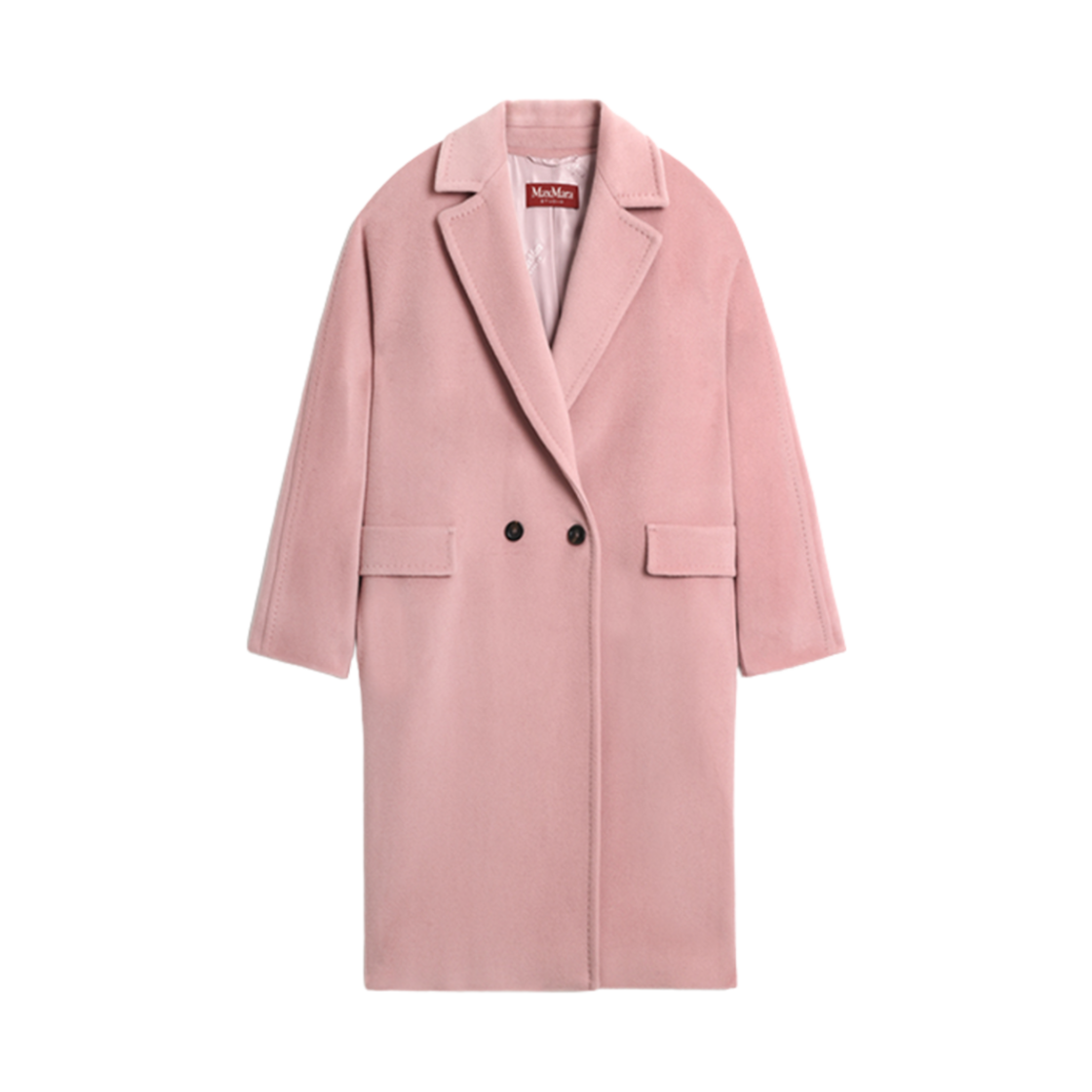 COCCO-016 (W) Max Mara Studio Cocco Wool Coat Pink