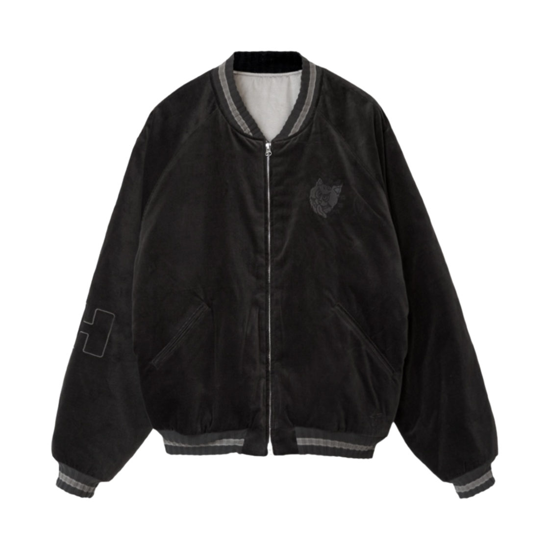 폴리테루 x 행크 벨벳 수베니어 자켓 브라운 - 23FW(Polyteru x HANK Velvet Souvenir Jacket Brown - 23FW)