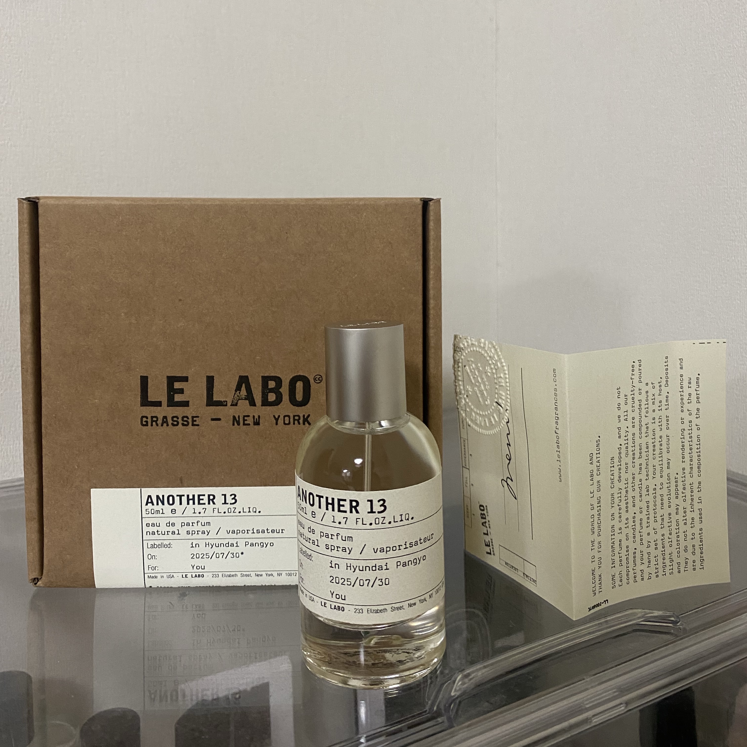 Le Labo Another 13 Eau De Parfum 50ml 착용 스타일