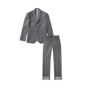 Thom Browne Super 120S Wool Twill Classic Suit Medium Grey