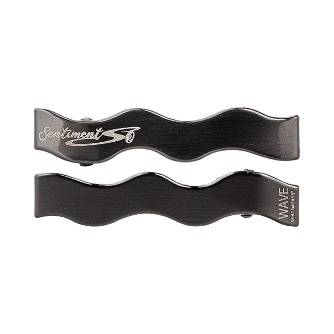 no425b Sentiments No.425 Wave Hair Pin Black - 대표 이미지 #1