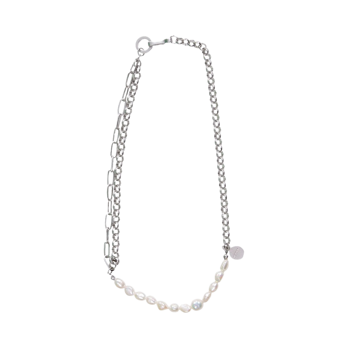 알렌느 펄 메탈 믹스 네클리스(Haleine Pearl Metal Mix Necklace)