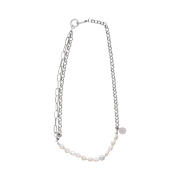 Haleine Pearl Metal Mix Necklace
