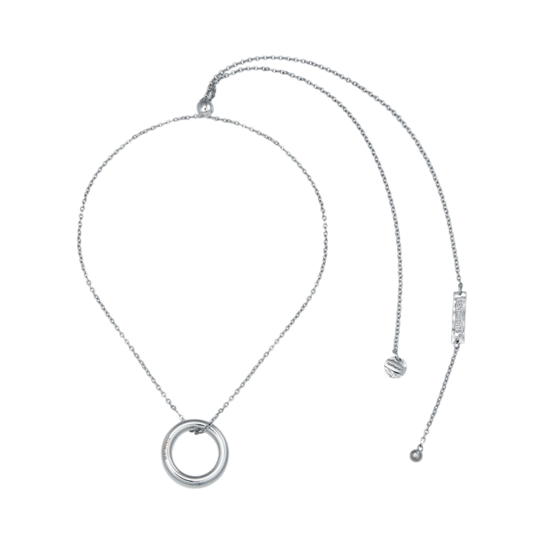 센티멍 넘버 242 네클리스 실버