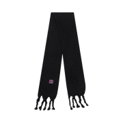 Kyo Hairy Twisted Fringe Muffler Black