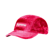 Supreme Crushed Velvet Camp Cap Pink - 22SS