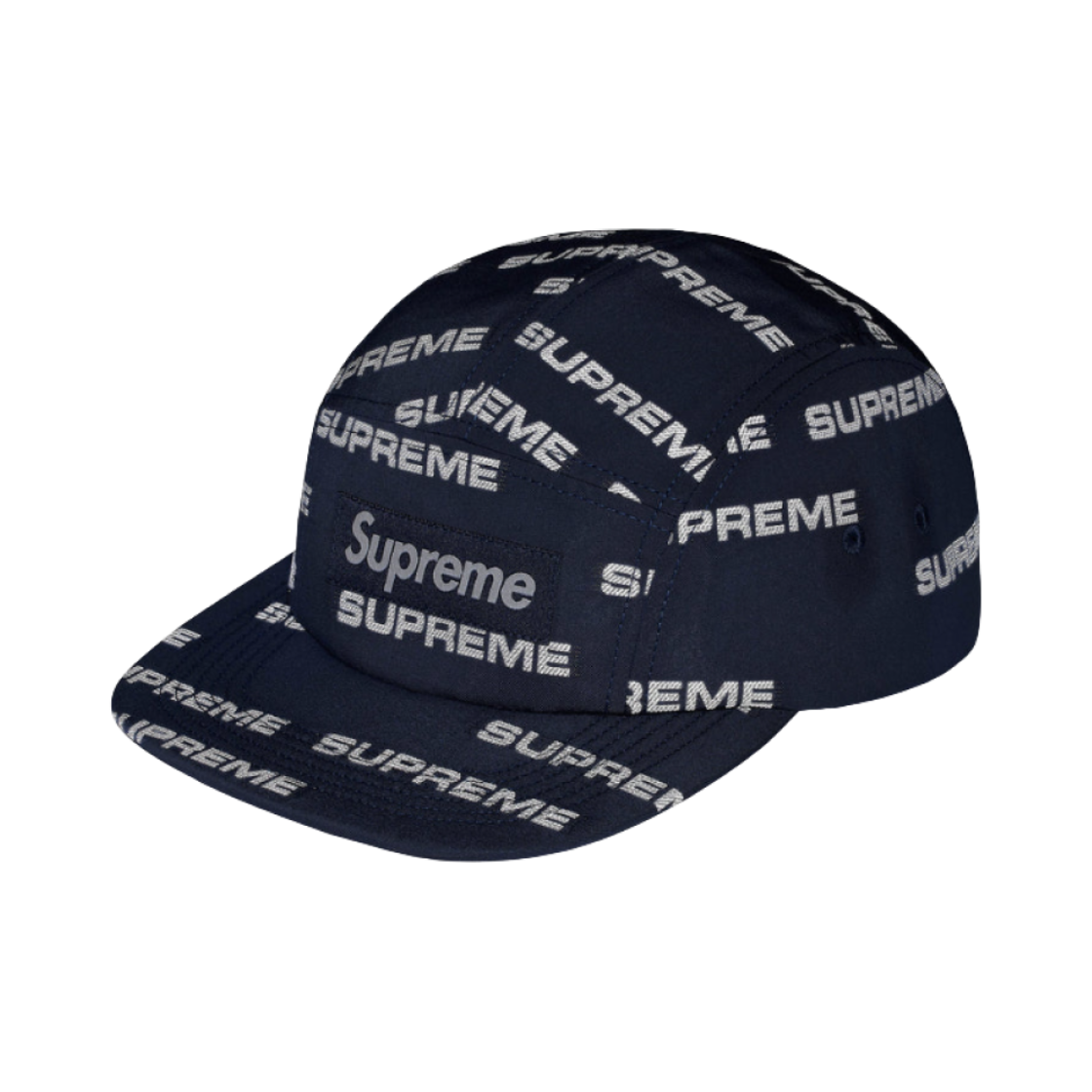 슈프림 리플렉티브 자카드 캠프캡 네이비 - 24FW(Supreme Reflective Jacquard Camp Cap Navy - 24FW) - 2