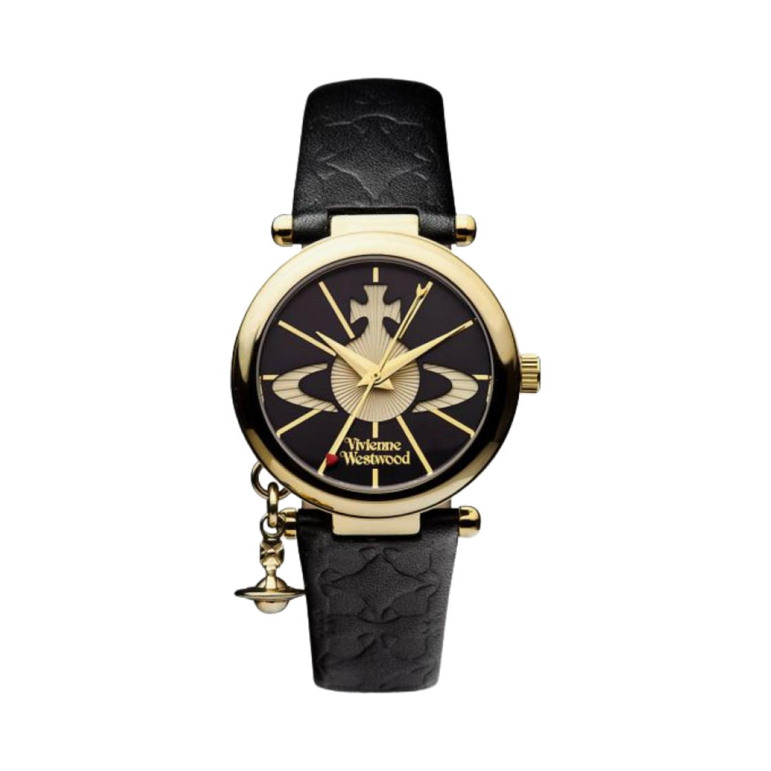 VV006BKGD Vivienne Westwood Orb II Black Gold