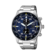 Citizen Chronograph Eco-Drive 44mm Stainless Steel Blue Silver
