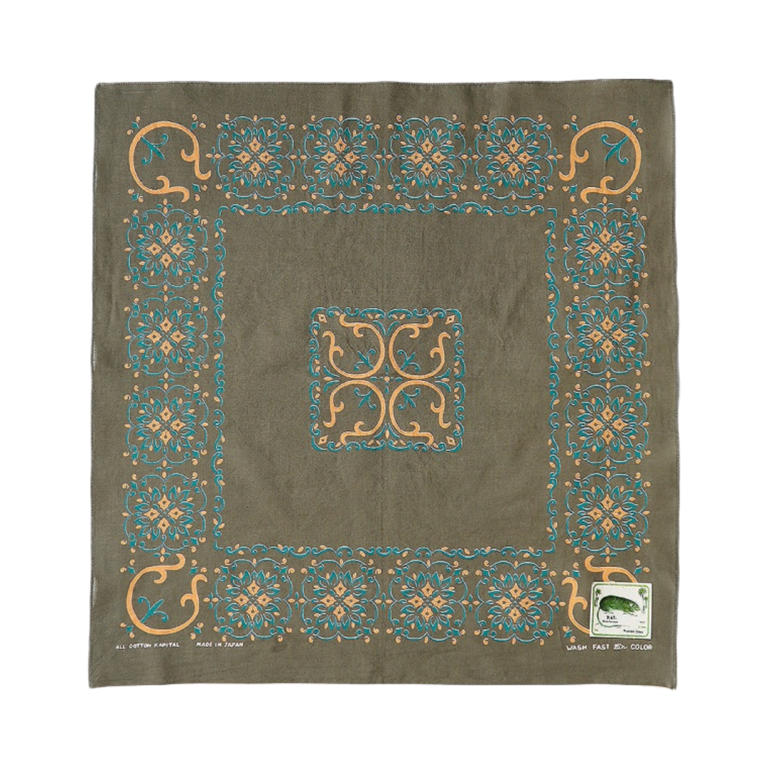 캐피탈 패스트컬러 셀비지 반다나 하바나 나자 카키