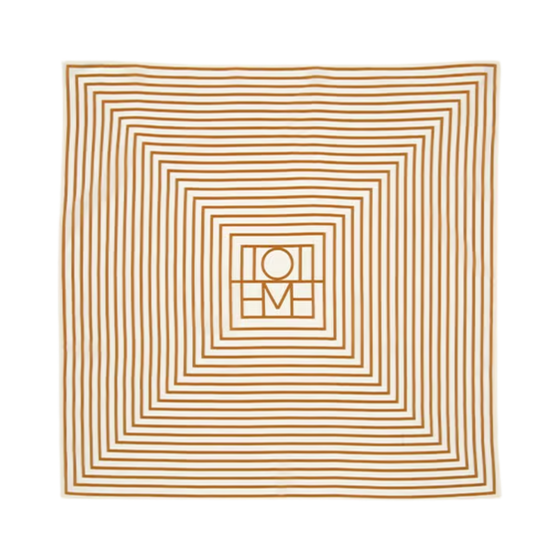 토템 시그니쳐 모노그램 실크 스카프 본(Toteme Signature Monotram Silk Scarf Bone)