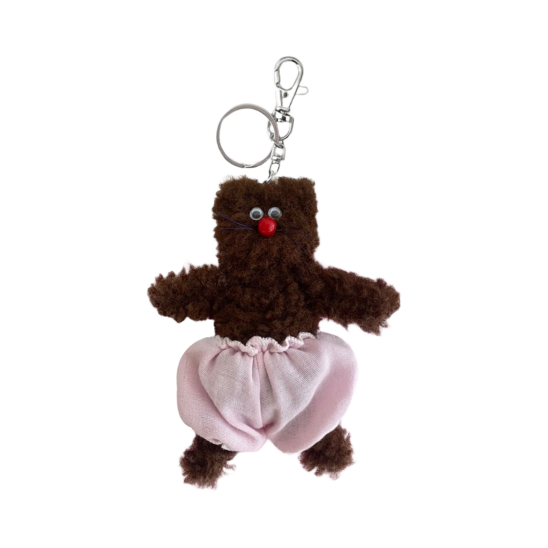 모남희 브레드 키링 핑크 빤쭈 브라운(Monamhee Bred Keyring with Pink Pants Brown)