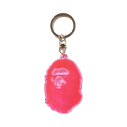 BAPE Ape Head Reflective Keychain Pink