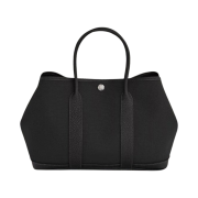 Hermes Garden Party 30 Bag Canvas Negonda & Palladium Noir