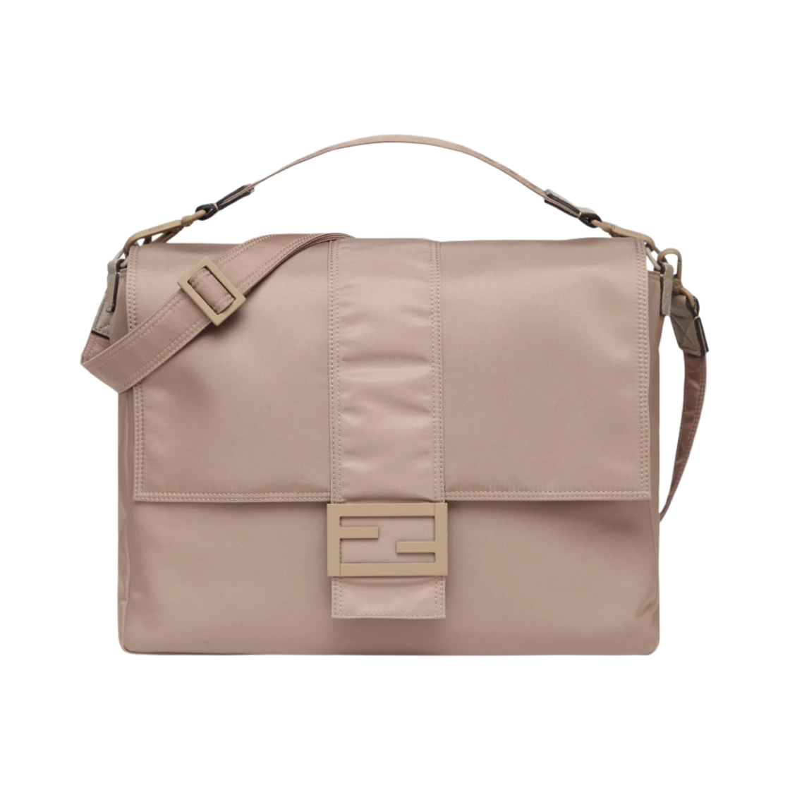 펜디 라지 나일론 바게트 메신저백 베이지(Fendi Large Nylon Baguette Messenger Bag Beige) - 1