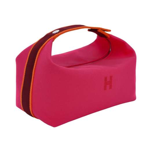 Hermes Large Bride-A-Brac Case Canvas & Hibiscus