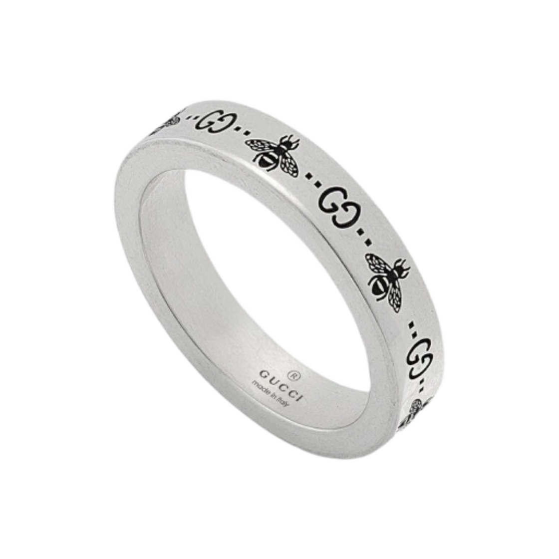 구찌 GG 비 인그레이브드 씬 링 실버(Gucci GG Bee Engraved Thin Ring Silver)
