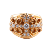 Hansroom Chrome Hearts 22K Keeper Ring Pave Diamond(Original)