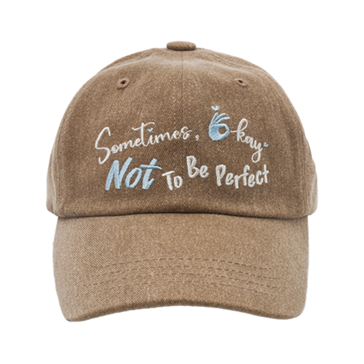 25SSSOBC-MO ALLINCOMPLETE Sometimes Okay Unisex Ball Cap Mocha