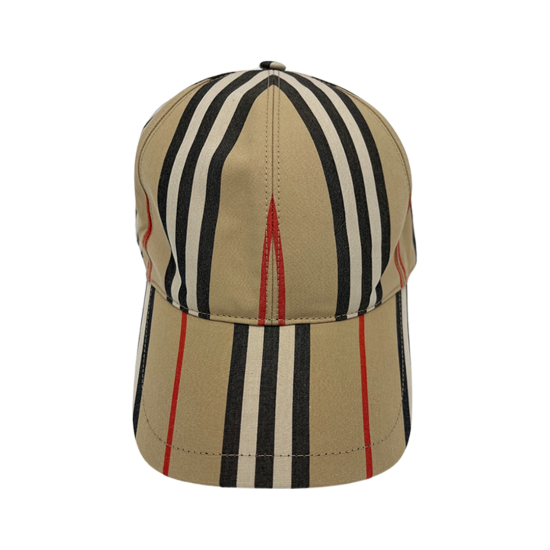 버버리 빈티지 체크 스트라이프 볼캡 아카이브 베이지(Burberry Vintage Check Stripe Ball Cap Archive Beige) - 1