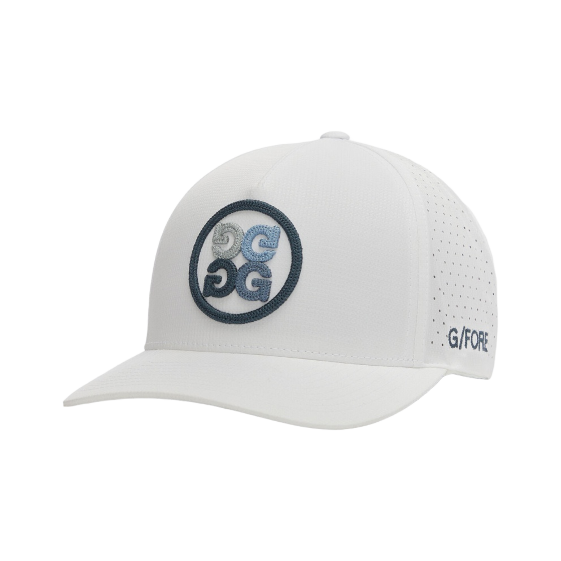 G4AF23H145 G/Fore Gradient Circle G's Ripstop Snapback Hat Snow