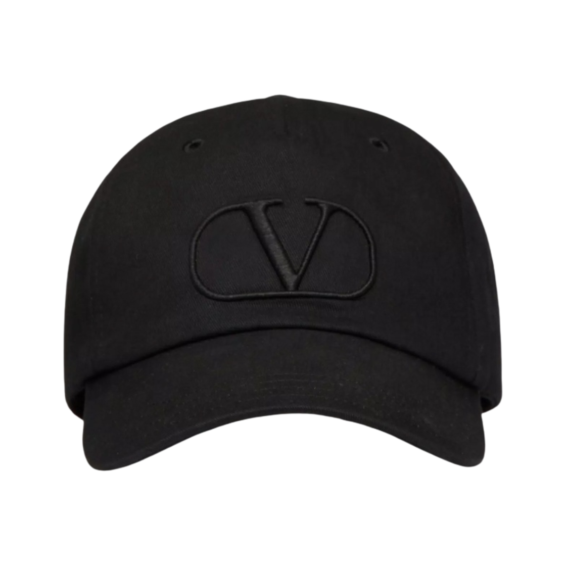 발렌티노 브이로고 시그니쳐 베이스볼 캡 블랙(Valentino Vlogo Signature Baseball Cap Black) - 1