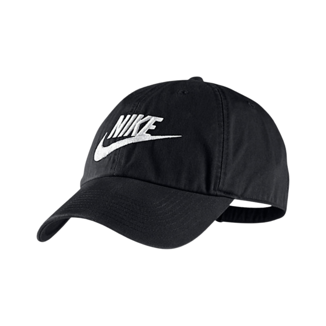 CI2654-010 Nike Big Futura Heritage 86 Washed Cap Black