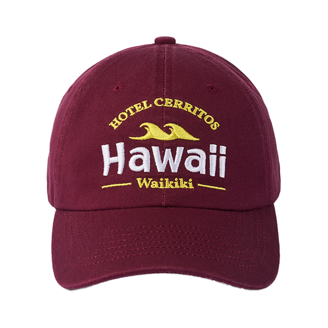 Hawaii BigWave Ball Cap_bg Hotel Cerritos Hawaii BigWave Ball Cap Burgundy