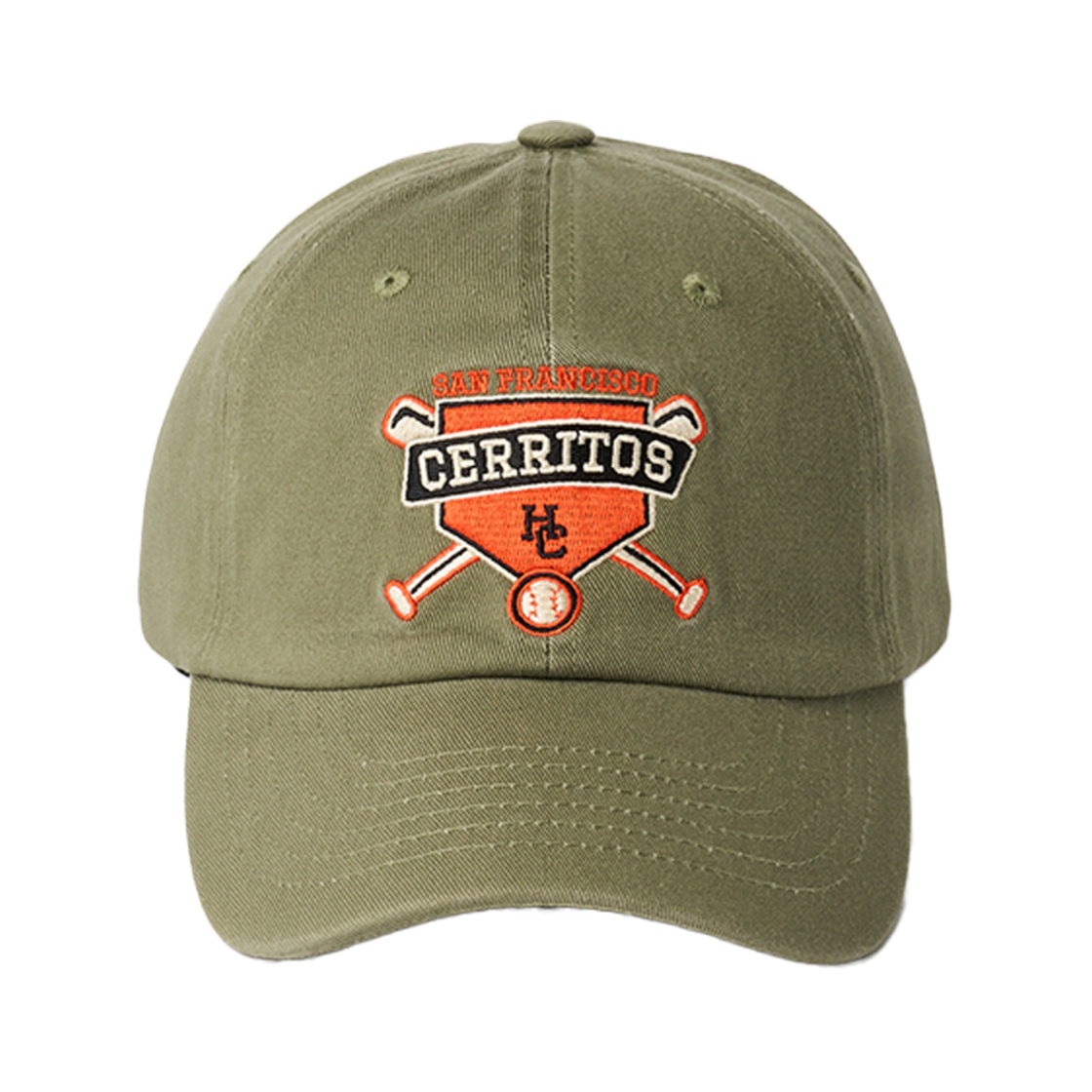 CBBAC133U0_K Hotel Cerritos Bat Ball Cap Khaki