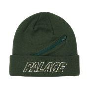 Palace Zip Pocket Beanie Green - 22SS