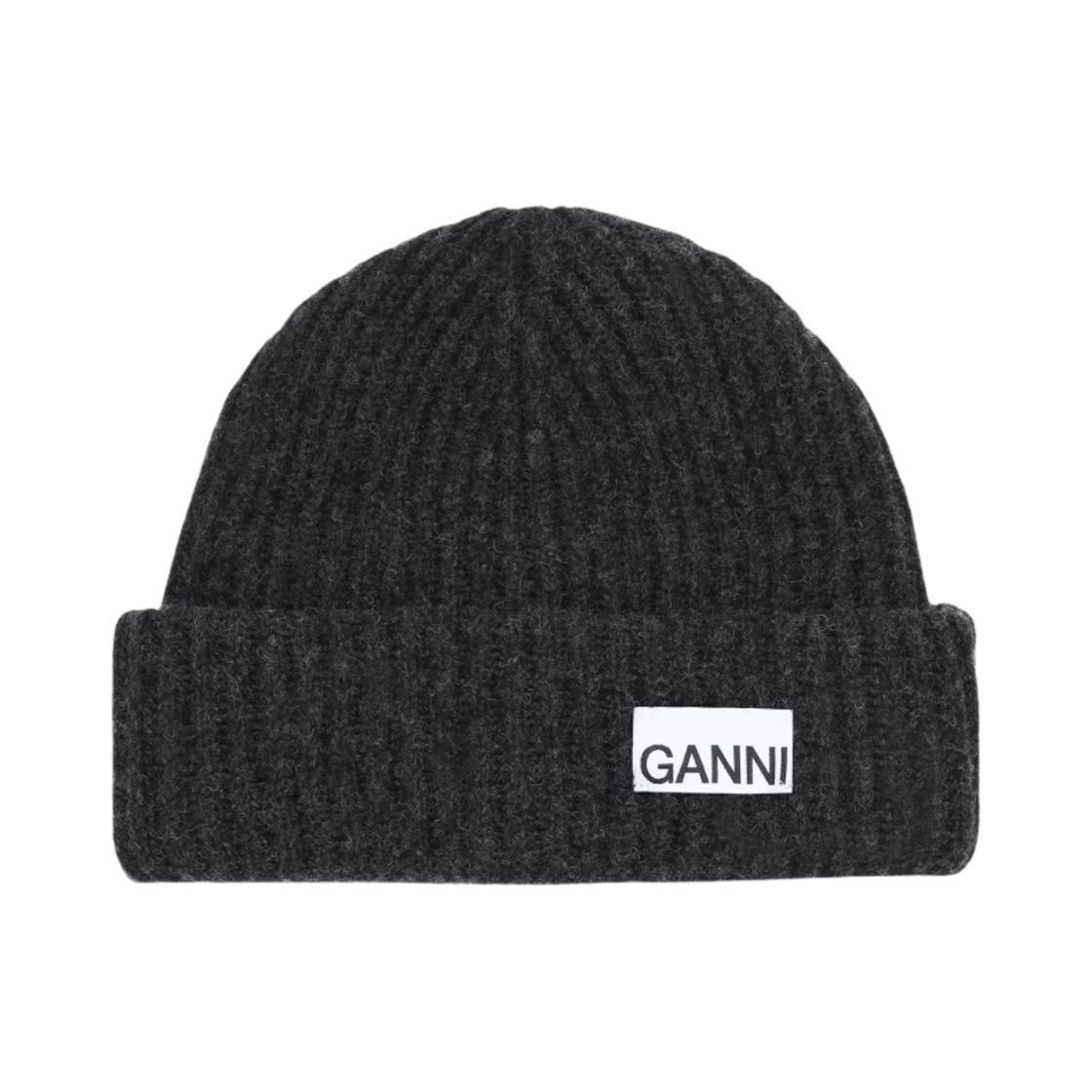 가니 오버사이즈 울 비니 팬텀(Ganni Oversized Wool Beanie Phantom)