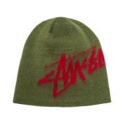 Stussy Brushed Out Stock Skullcap Beanie Army