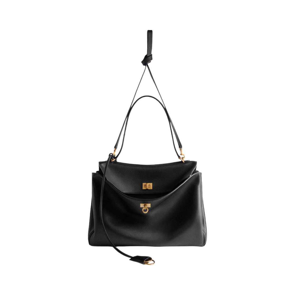 발렌시아가 로데오 미디움 핸드백 블랙(Balenciaga Rodeo Medium Handbag Black) - 5