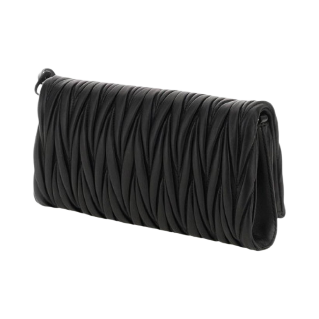 미우 미우 마테라쎄 나파 가죽 숄더백 블랙(Miu Miu Matelasse Nappa Leather Shoulder Bag Black) - 2
