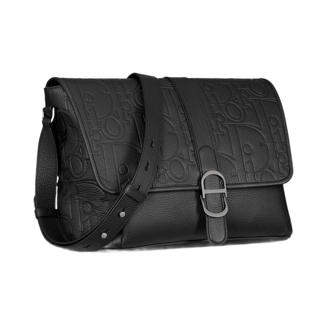 디올 라지 디올 데일리 메신저 백 플랩 디올 그래비티 레더 앤 그레인드 카프스킨 블랙(Dior Large Dior Daily Messenger Bag with Flap Dior Gravity Leather and Grained Calfskin Black) - 2