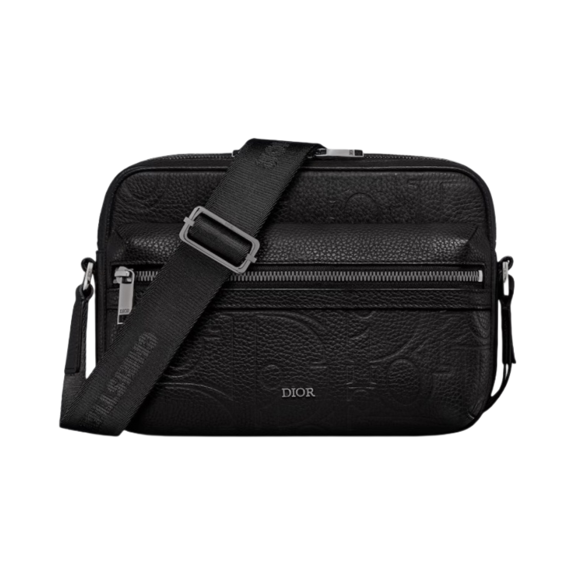 디올 라이더 2 집 메신저백 디올 그래비티 레더 그레인드 카프스킨 블랙(Dior Rider 2.0 Zipped Messenger Bag Dior Gravity Leather Grained Calfskin Black) - 1