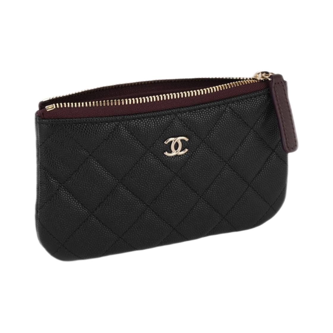샤넬 클래식 미니 파우치 그레인드 카프스킨 & 골드 메탈 블랙(Chanel Classic Mini Pouch Grained Calfskin & Gold Black) - 3