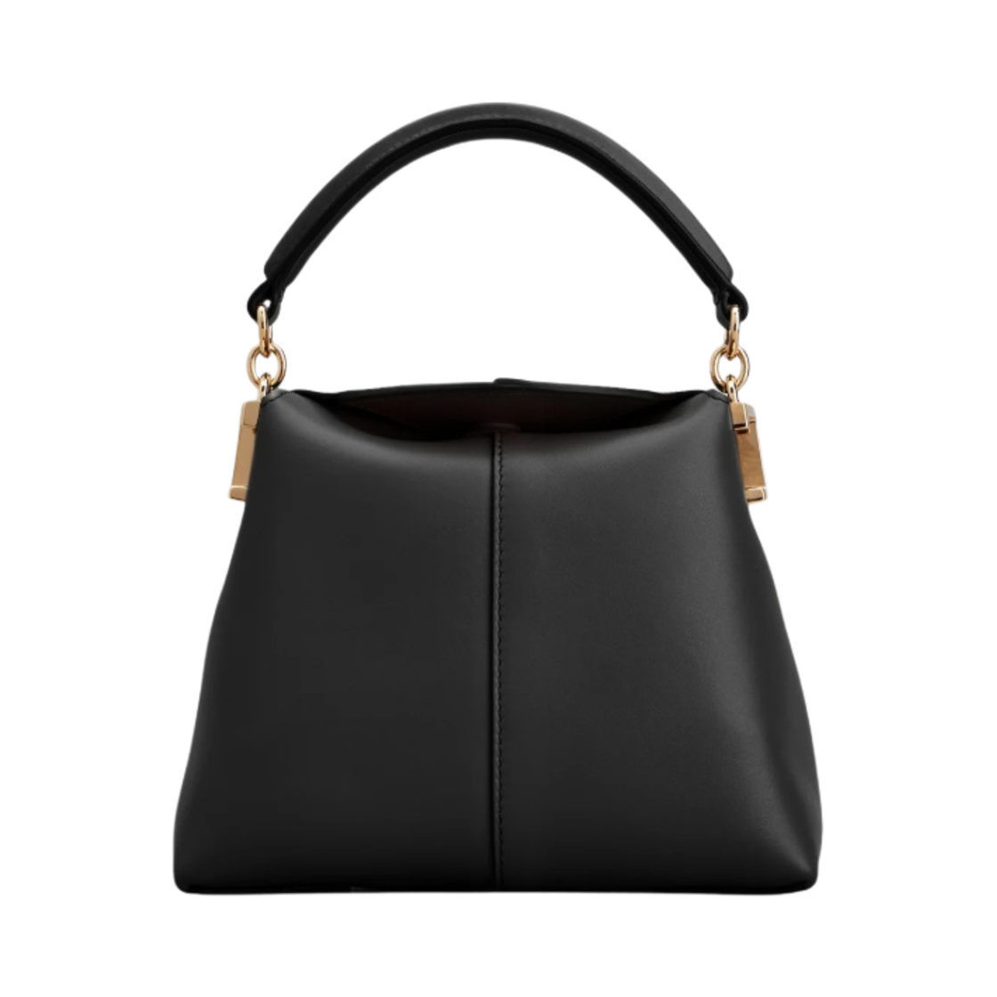 토즈 T 케이스 레더 메신저 토트백 마이크로 블랙(Tod's T Case Messenger Tote Bag in Leather Micro Black) - 1
