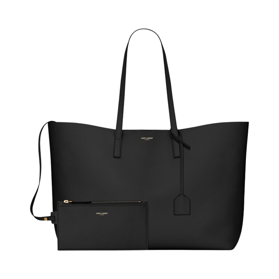 생로랑 서플 레더 이스트/웨스트 쇼핑백 블랙(Saint Laurent East/West Shopping Bag in Supple Leather Black) - 2