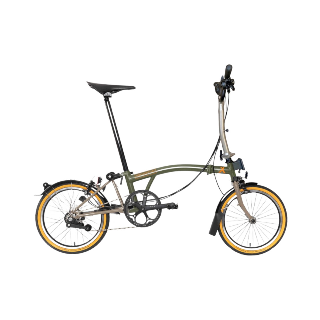 브롬톤 x 베어 그릴스 C 라인 익스플로어 6 스피드 모스 그린(Brompton x Bear Grylls C Line Explore 6 Speed Moss Green)
