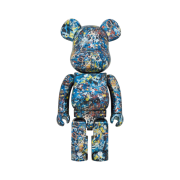 Bearbrick World Wide Tour 3 Jackson Pollock Studio Chrome Ver. 1000%
