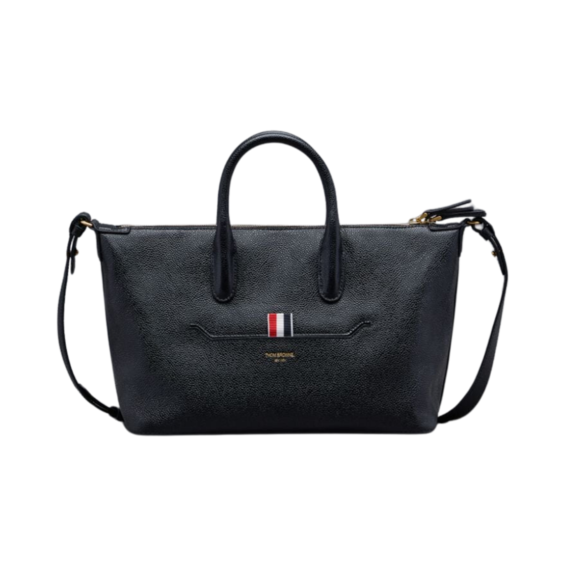 MAG442A-00198-001 Thom Browne Pebble Grain Small Duffle Black