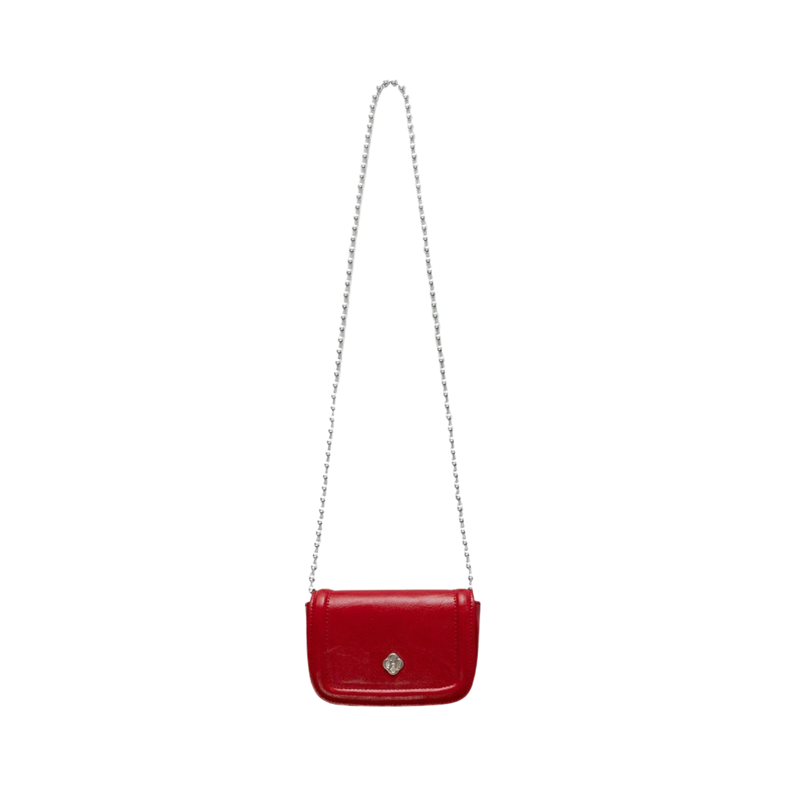 히어리 우먼 포피 체인 미니 백 레드(Heeari Women Poppy Chain Mini Bag Red)