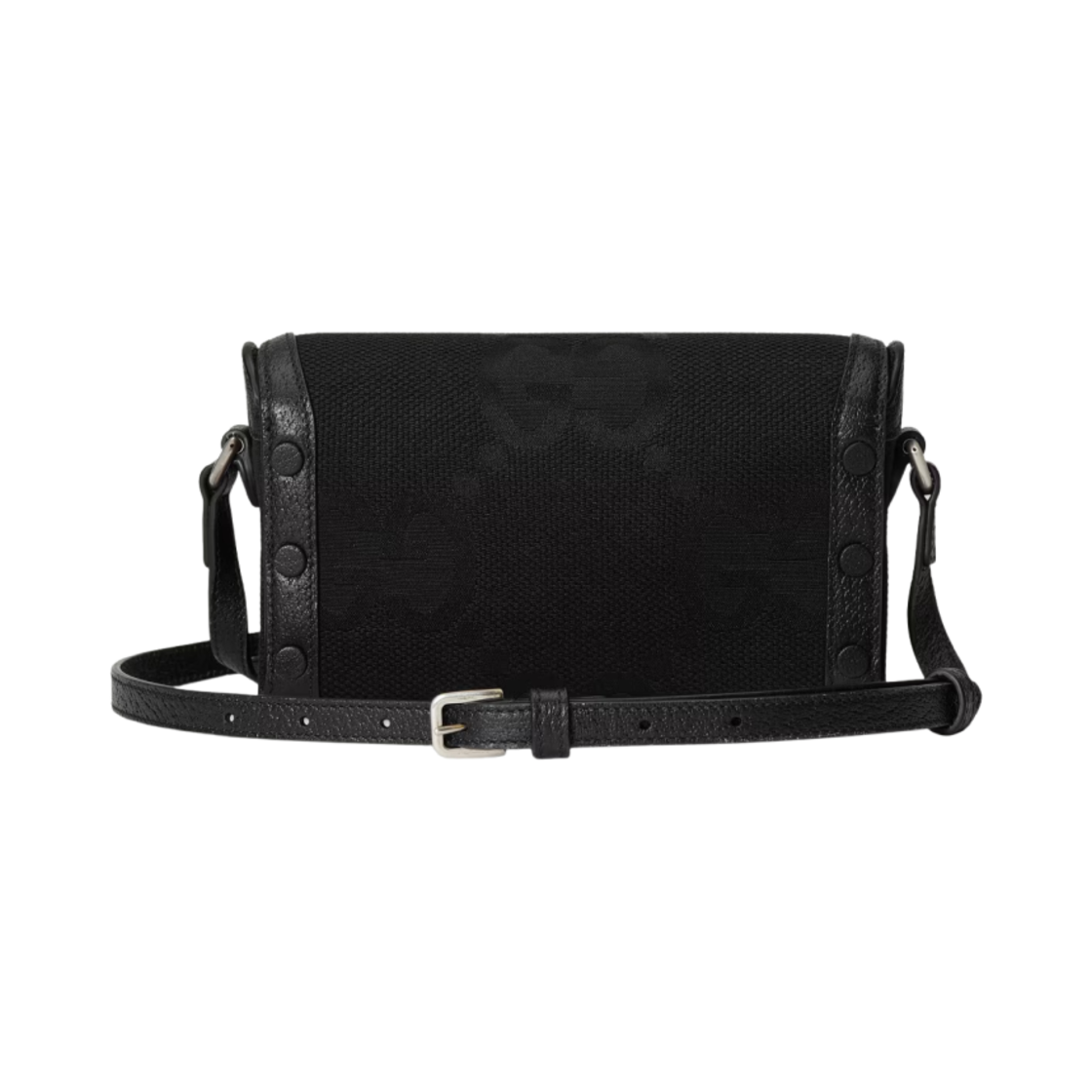 구찌 홀스빗 1955 점보 GG 미니백 블랙 캔버스(Gucci Horsebit 1955 Jumbo GG Mini Bag Black Canvas) - 4