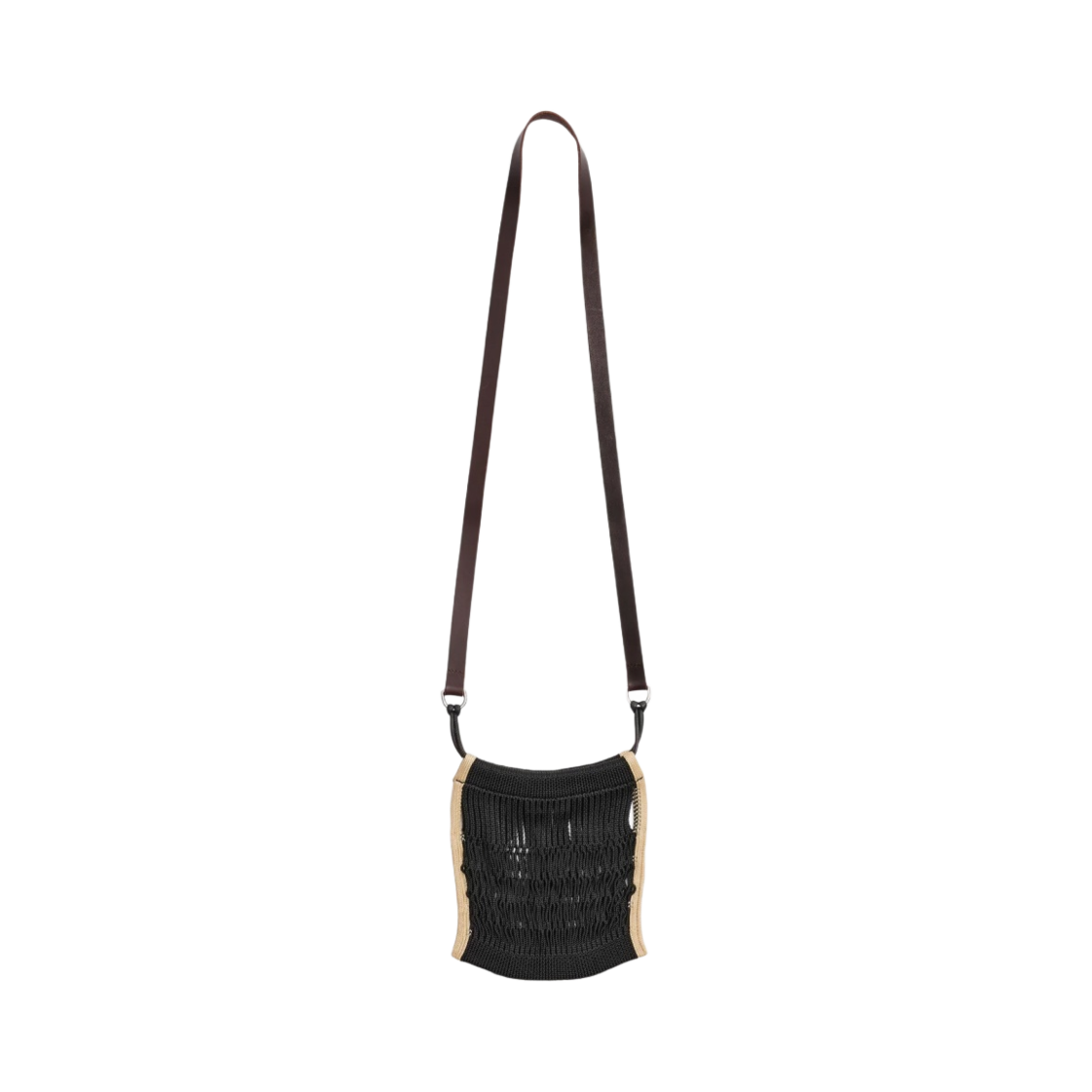 르메르 나일론 네트 미니 크로스바디 필트 네트백 블랙(Lemaire Nylon Net Mini Crossbody Filt Net Bag Black)