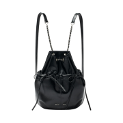 Matin Kim Draw String Ribbon Back Pack Black