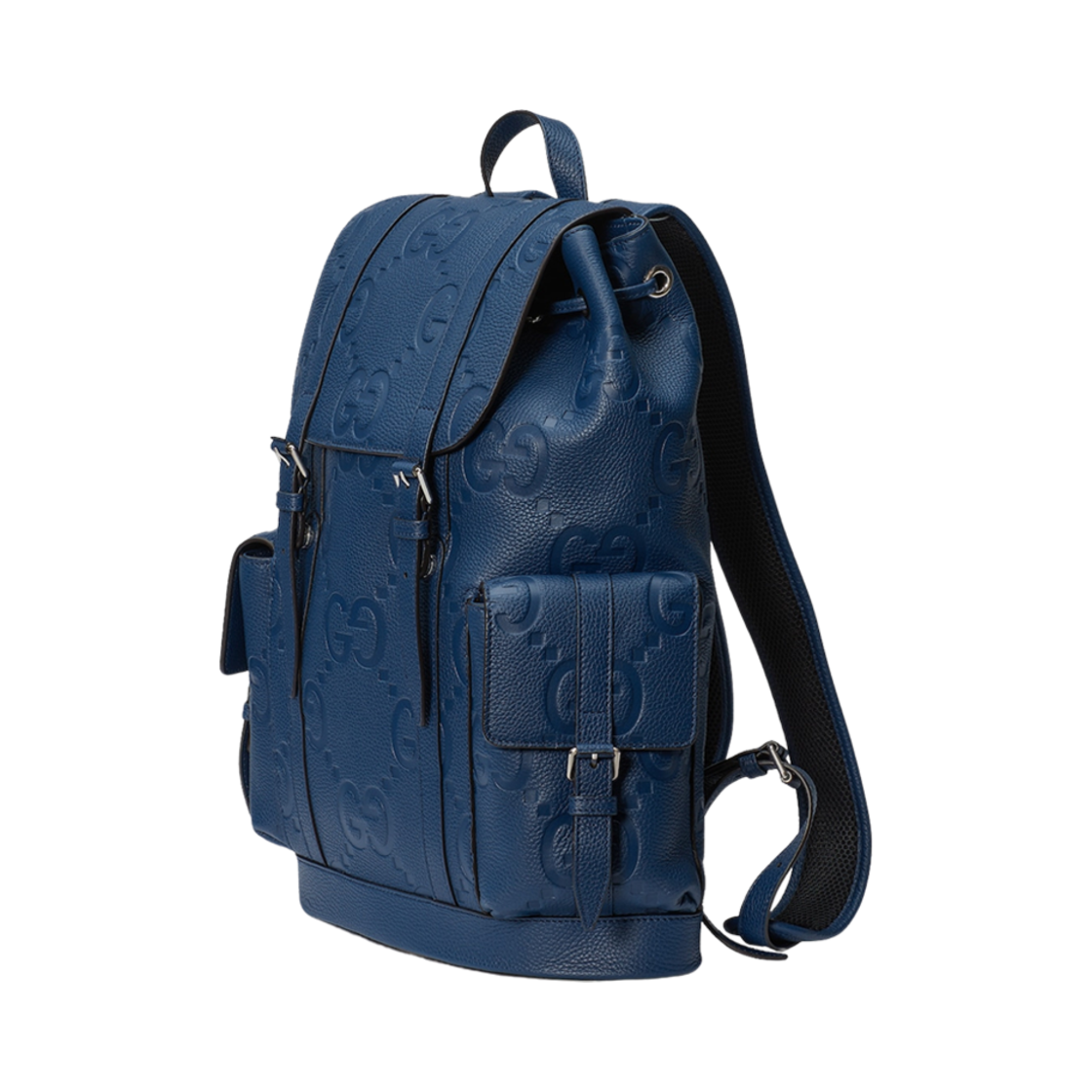 구찌 점보 GG 백팩 블루 레더(Gucci Jumbo GG Backpack Blue Leather) - 2