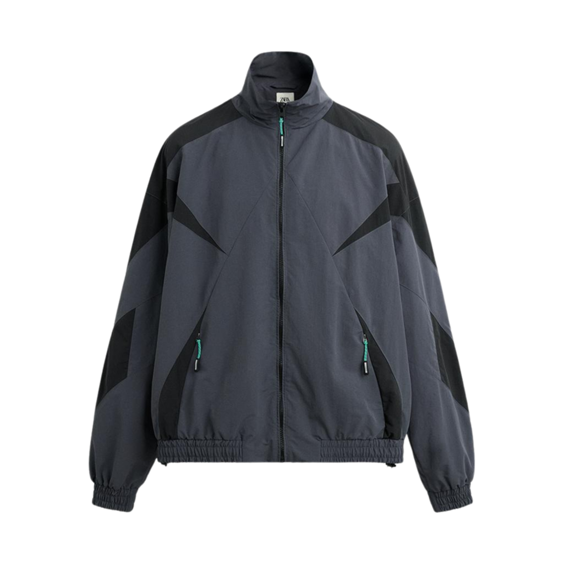 자라 컬러 블록 하이테크 자켓 블루 블랙(Zara Colour Block Hightech Jacket Blue Black)