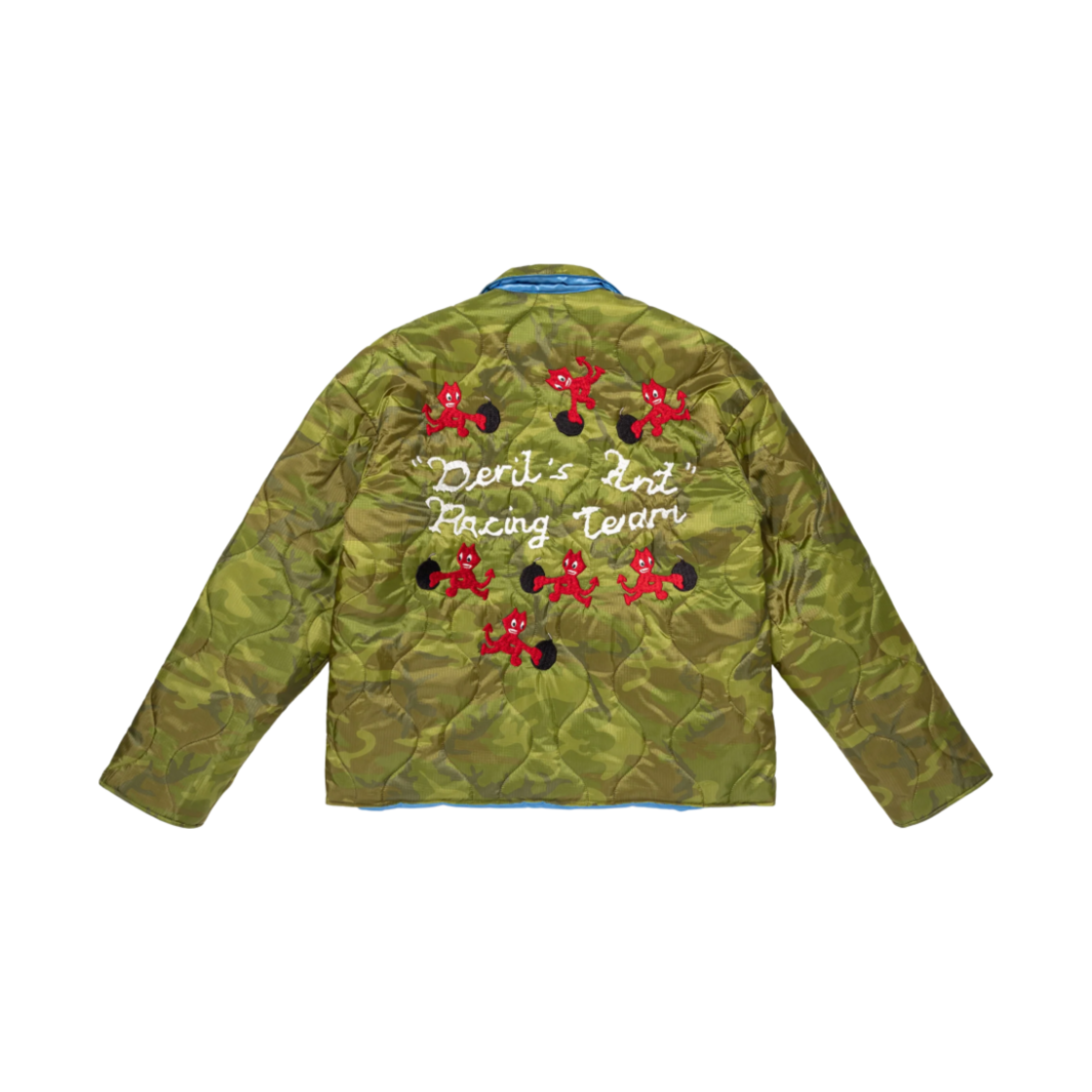 CP09JK002 Cactus Plant Flea Market Flea Racing Camo Jacket Green